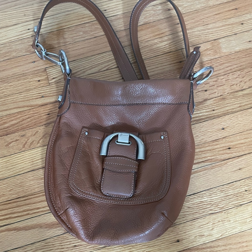 b. makowsky Crossbody Brown Leather Bag